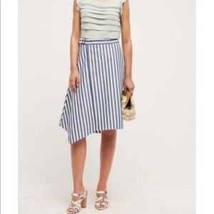 Anthropologie Maeve Sea Striped midi skirt NWOT